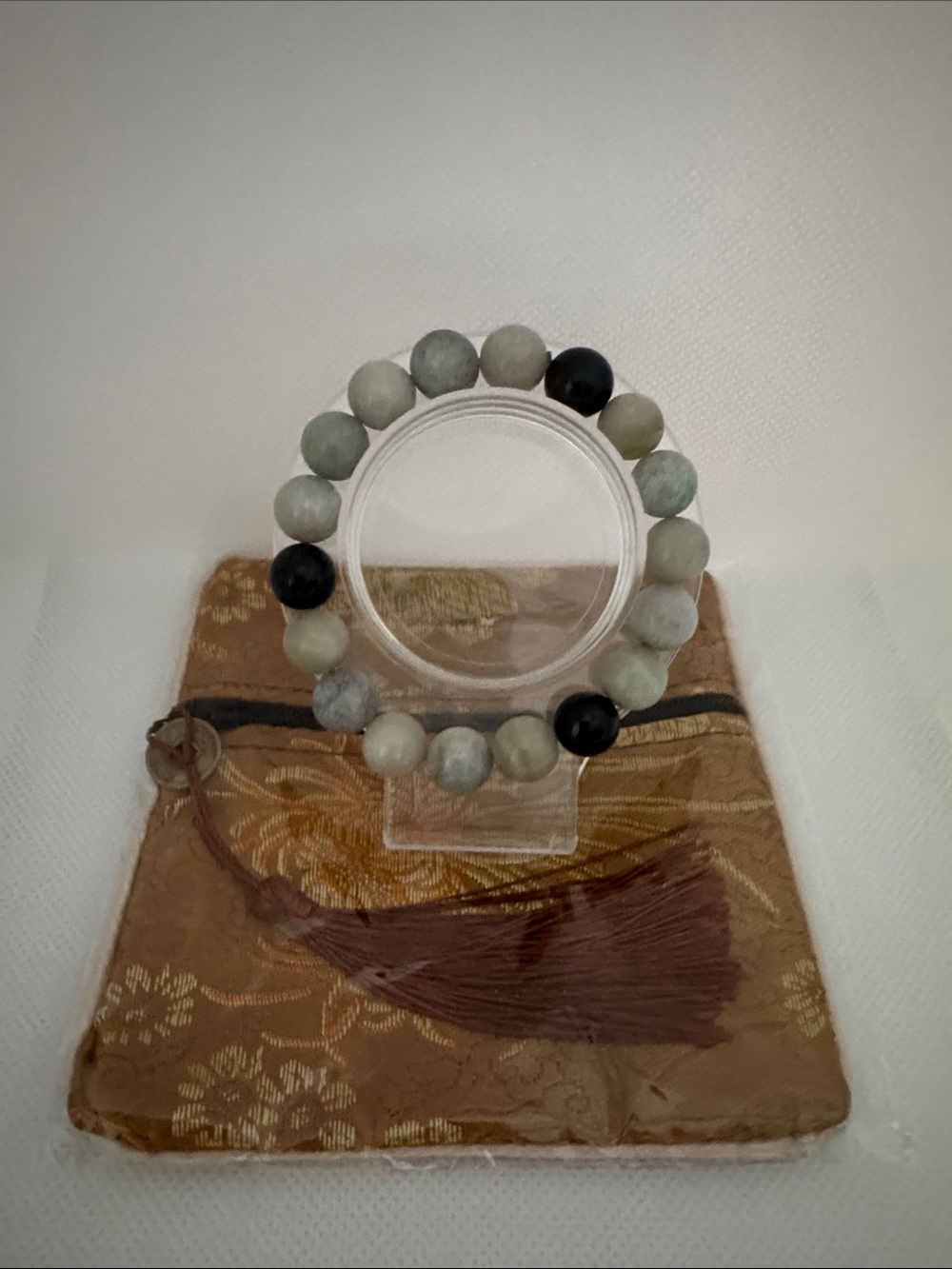 Natural Crystal Trollite Beaded bracelet with bag included - Women Jewelry - Picture 2 of 2